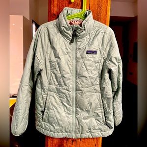 Patagonia Girls’ Nano Puff Jacket Size S(7-8) Gypsum Green